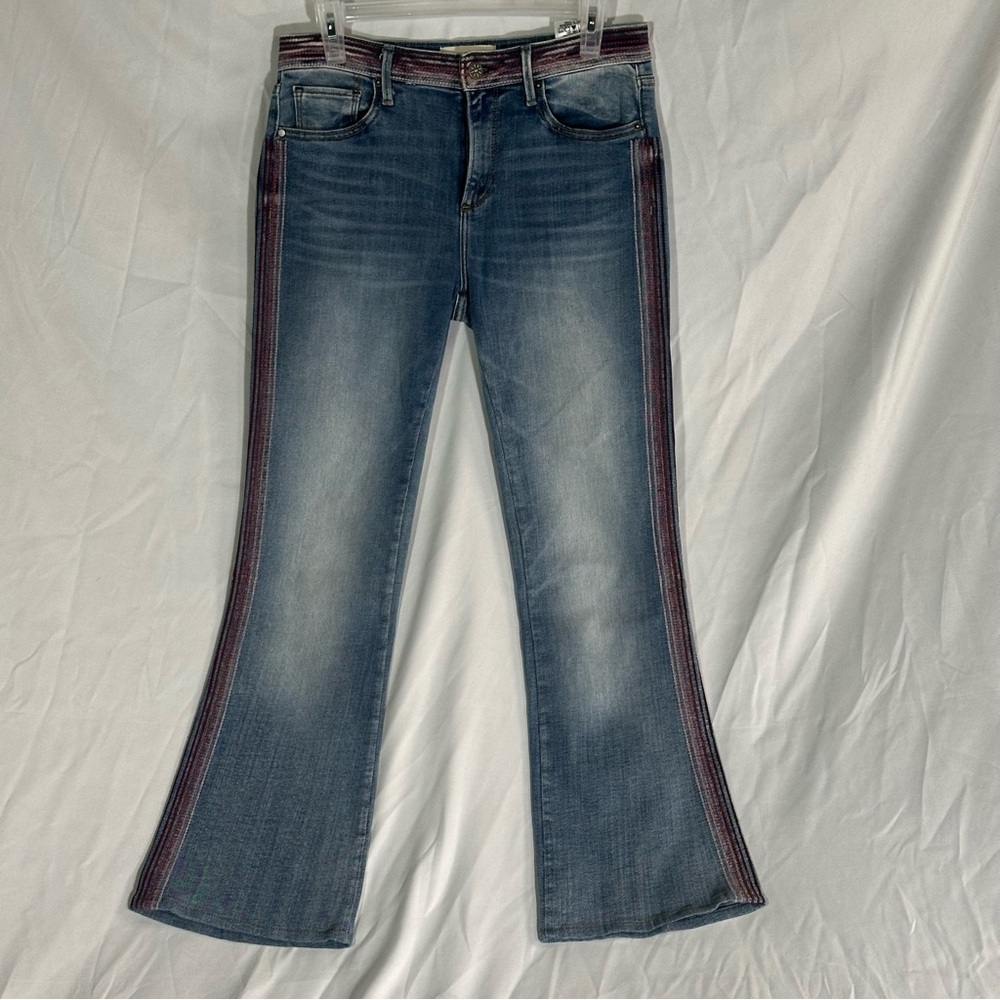 Driftwood embroidered jeans. Size 27